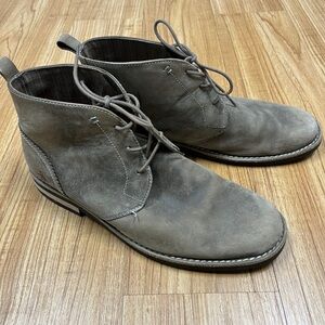 Men's brown munsingwear Suede Chukka Boots size 45 US 11 distressed look casual